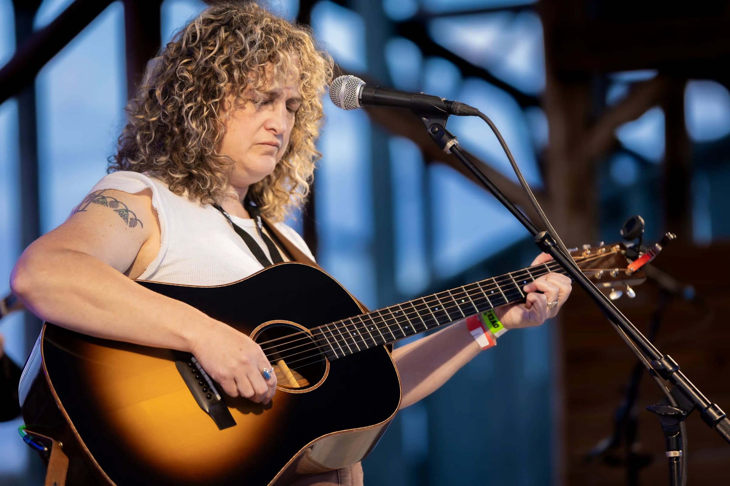 Rose Gerber at Juniper Jam as the evening comes on, September 5, 2026.